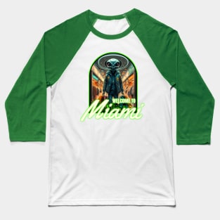 Alien Miami Baseball T-Shirt